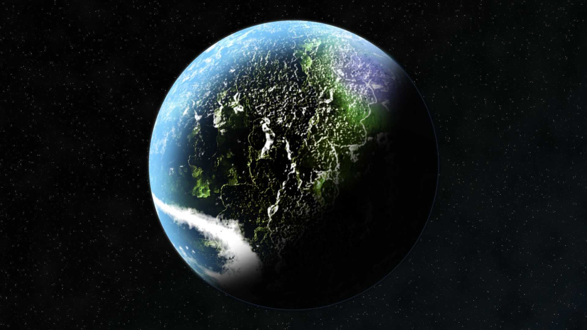 Image of the terrestrial planet Ki'Ti.